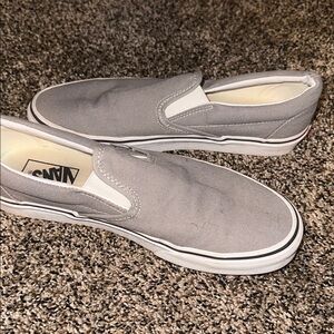 Vans Gray Slip-On Sneakers